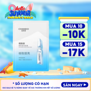 Mặt Nạ Cấp Ẩm, Hỗ Trợ Phục Hồi Da, Làm Trắng Da Chando Himalaya Niacinamide Brightening Mask 26g