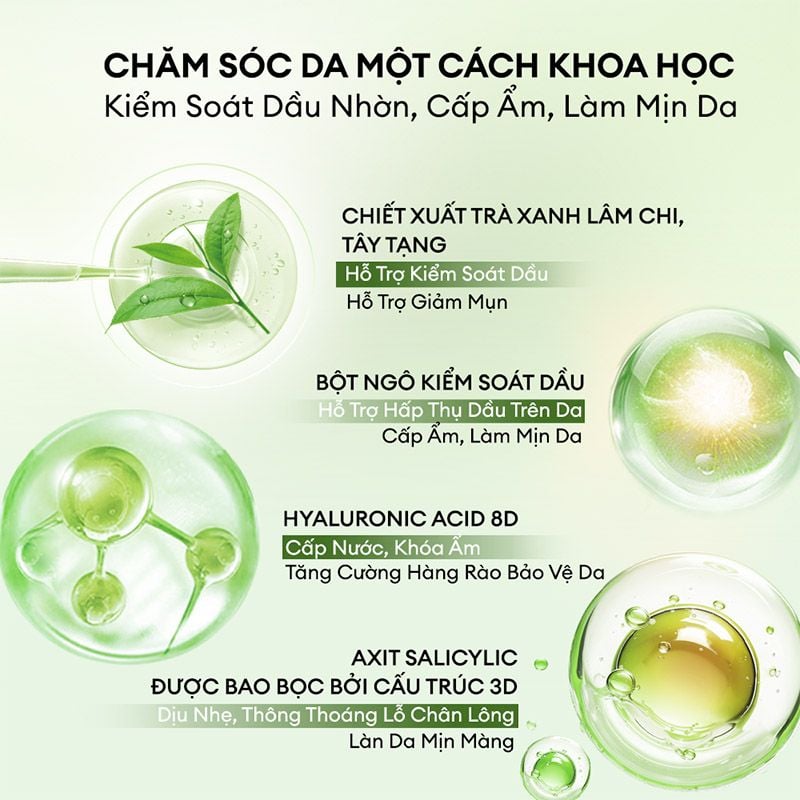 Nước Cân Bằng Colorkey Trà Xanh Luminous Green Tea Purifying Shake Toner 100ml - Ảnh 2