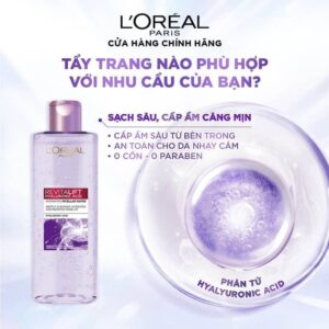 Nước Tẩy Trang L'oreal Làm Sạch, Cấp Ẩm Revitalift Hyaluronic Acid Hydrating Micellar Water