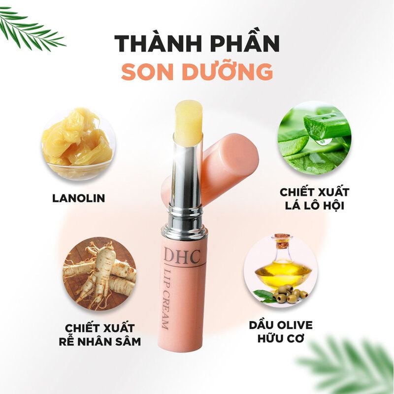 Son Dưỡng Ẩm DHC Cho Môi Mềm Mại, Mịn Màng Lip Cream 1.5g - Ảnh 2